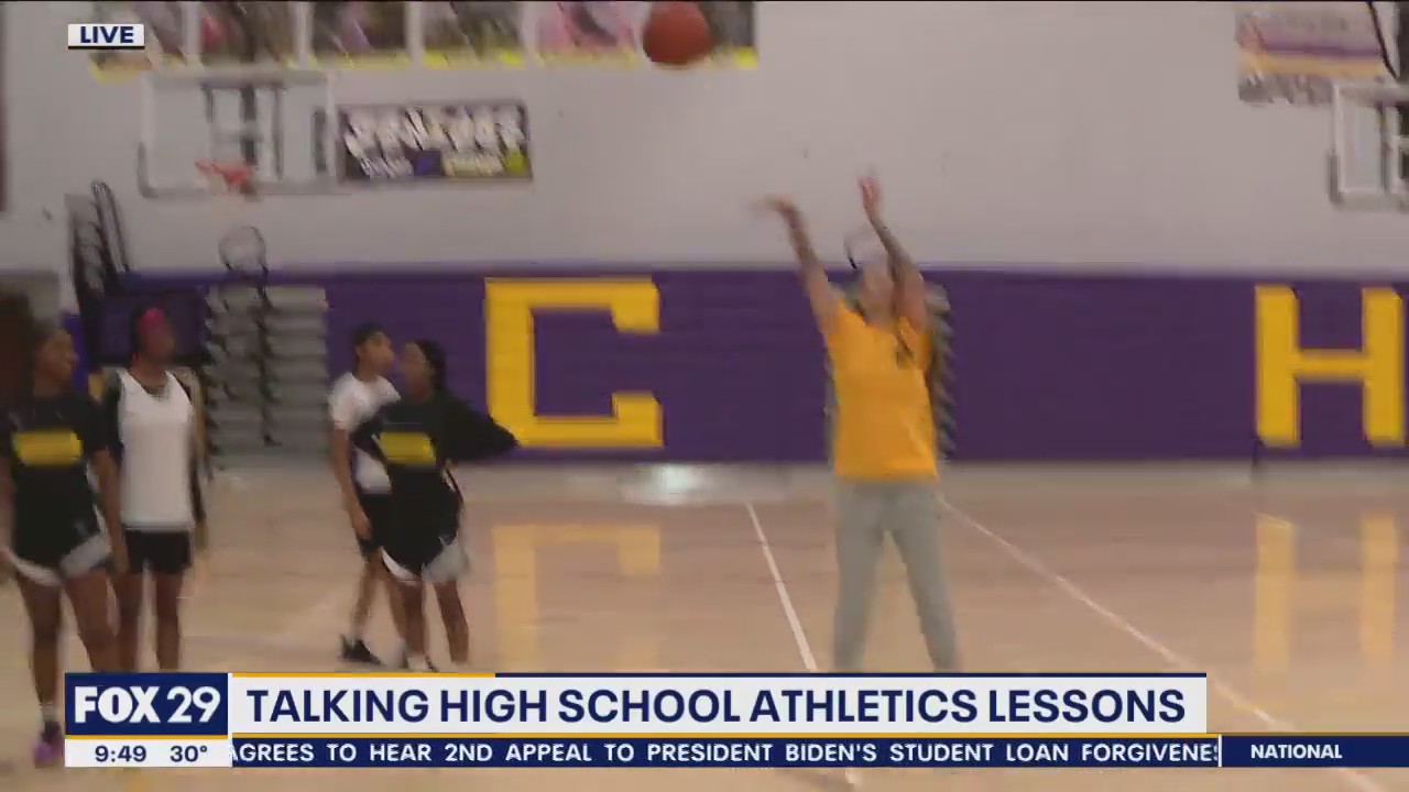 Jennifer Slay surprises New Jersey high school