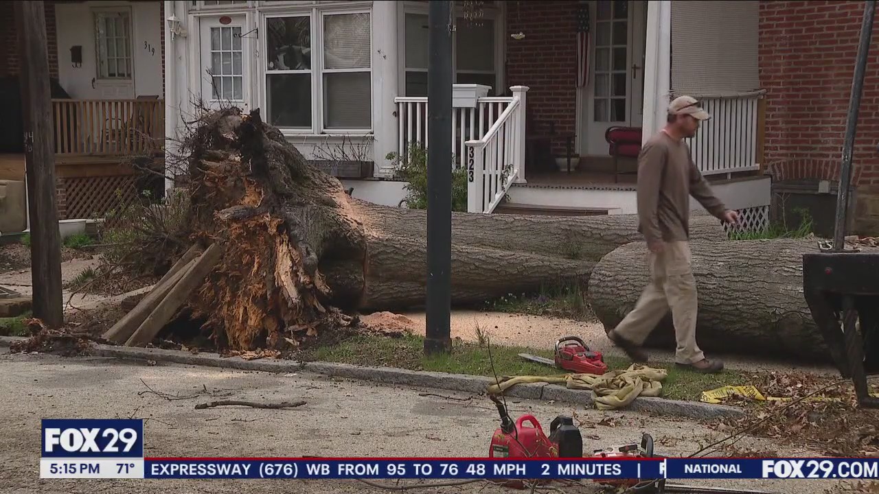 Delco residents clean up as officials confirm straight-line winds caused severe damage