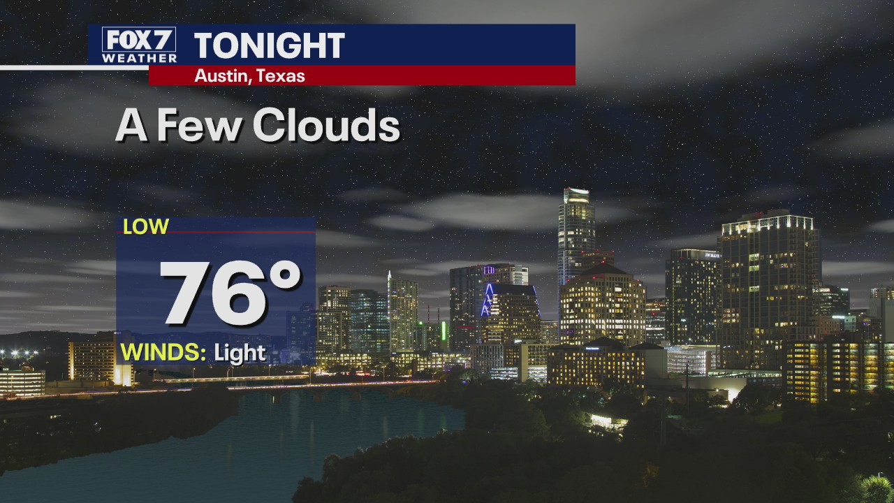 Evening weather forecast for August 18, 2020