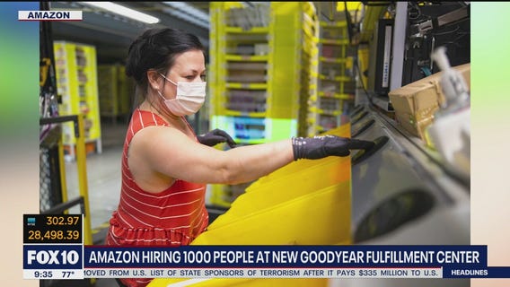 Amazon hiring 1,000 people at new Goodyear fulfillment center