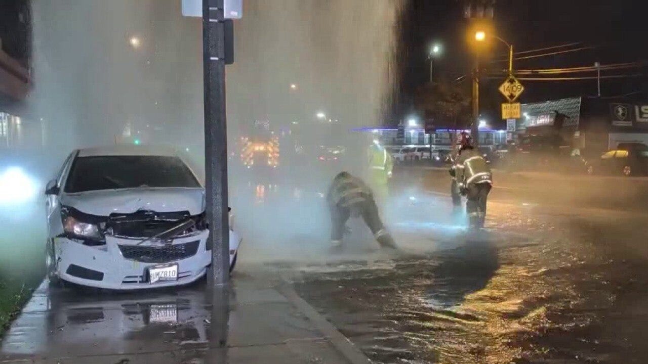 Water main break causes mudslide in Hollywood Hills 