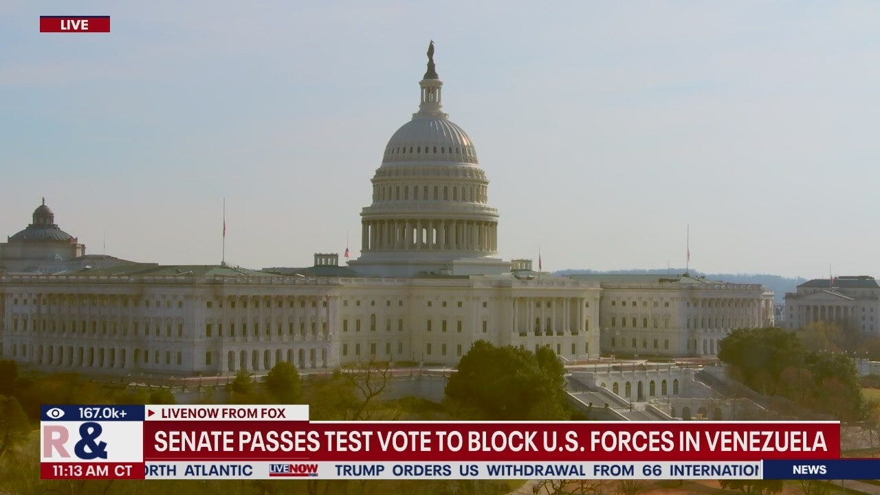Senate backs vote to block US troops in Venezuela