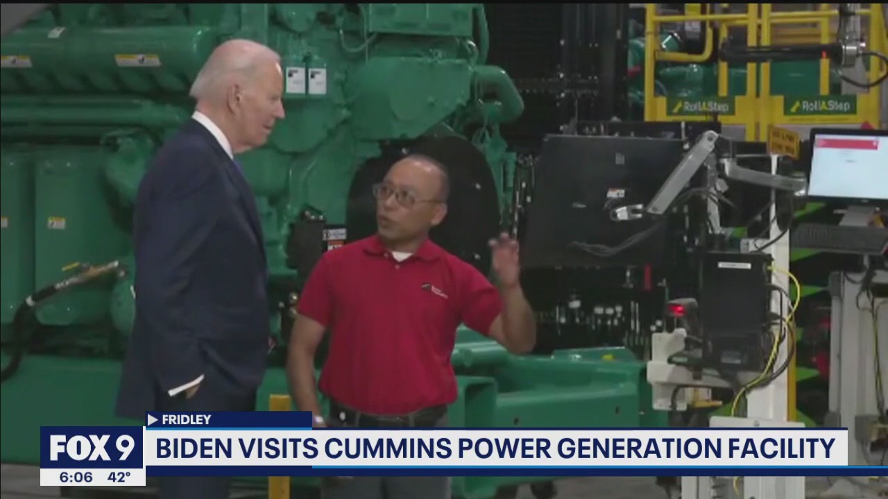 President Biden visits Fridley to tout economic agenda