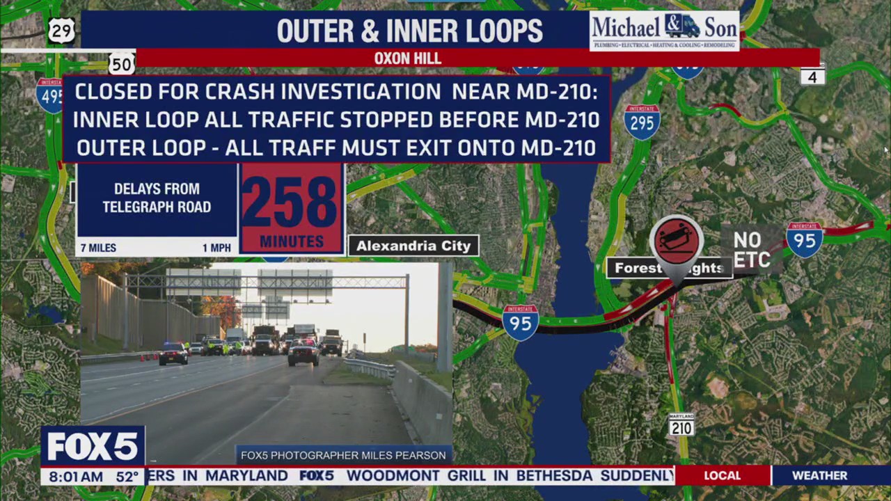 Deadly I-495 crash causes massive delays | FOX 5 DC