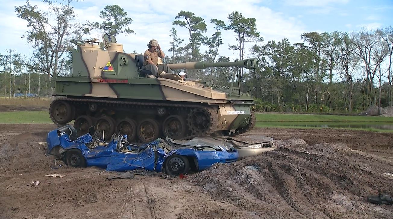 Tank America: Drive a tank and crush cars at this Florida attraction