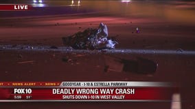 Fatal wrong-way crash shuts down I-10