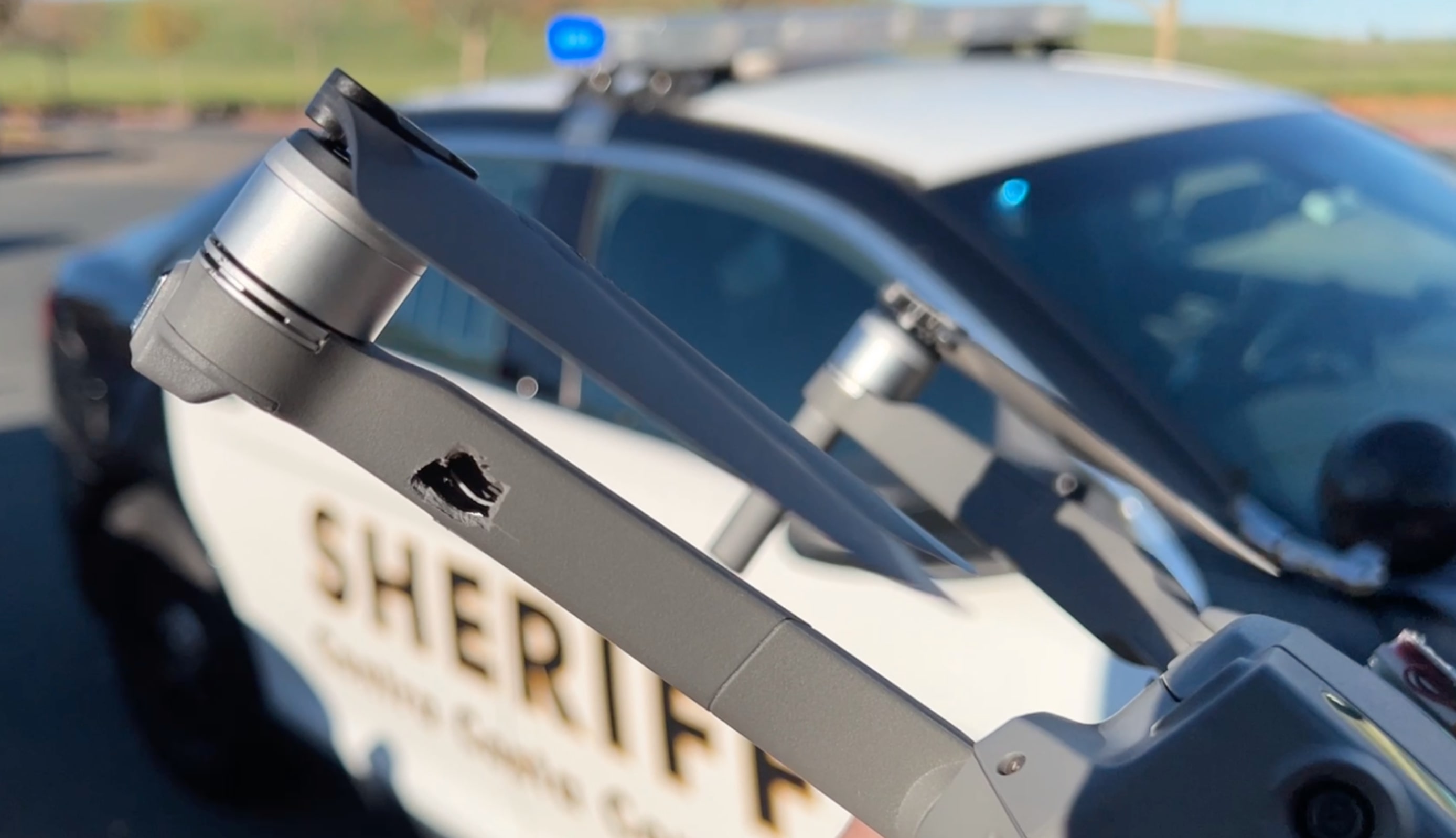 Suspect shoots police drone in Antioch