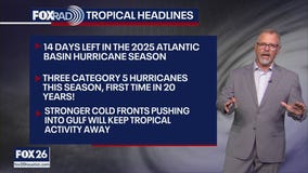 Tropical Weather Forecast: 2 weeks left in Atlantic hurricane season