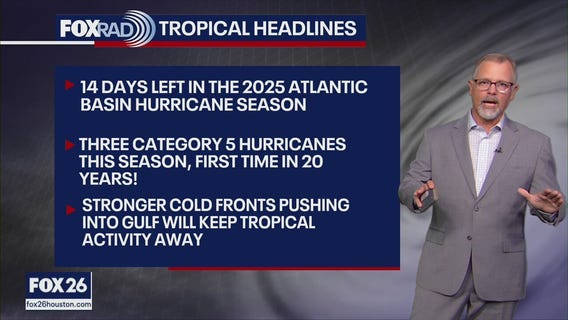 Tropical Weather Forecast: 2 weeks left in Atlantic hurricane season