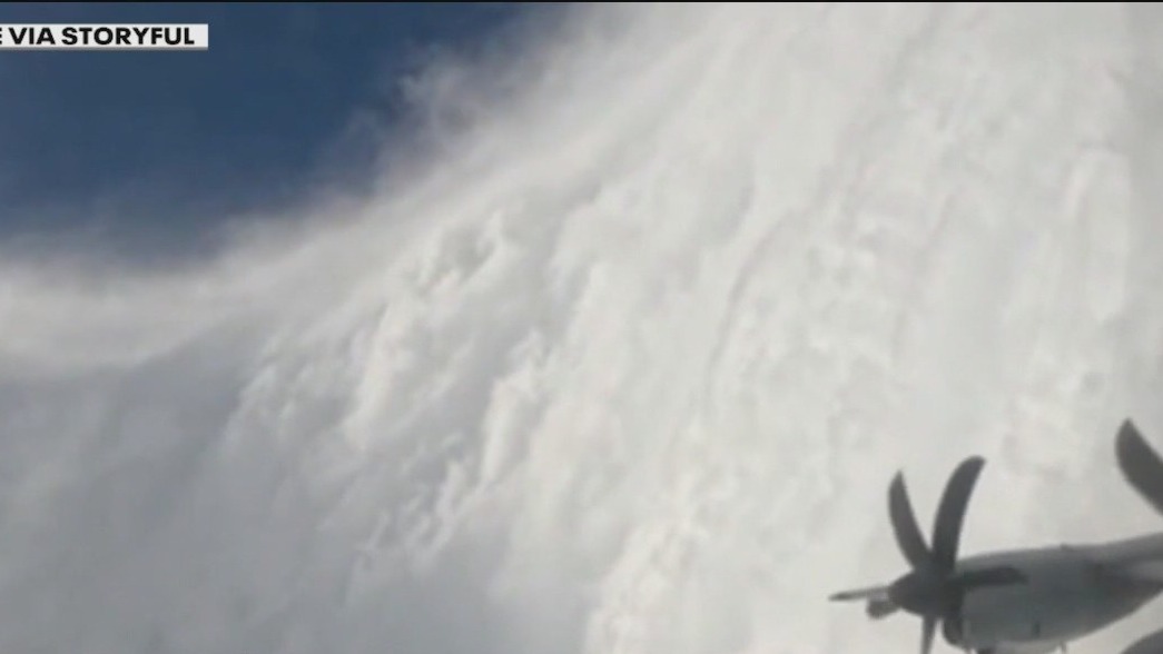 VIDEO: Inside the eye of Hurricane Melissa