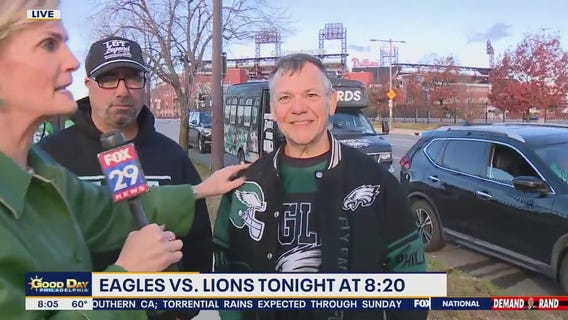 Fans gear up for Sunday Night Football with Lions at Eagles tonight in Philly