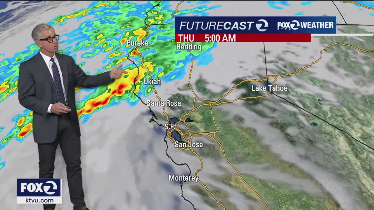 Light to moderate rain Wednesday and a dryer Thursday