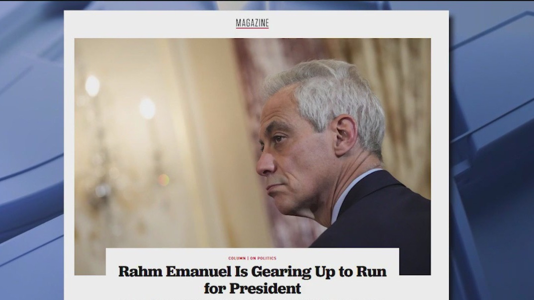 Former Chicago Mayor Rahm Emanuel eyes potential 2028 presidential run: report