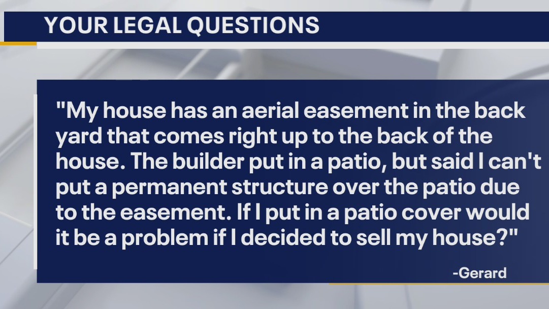 Your Legal Questions - Dog's death; aerial easement