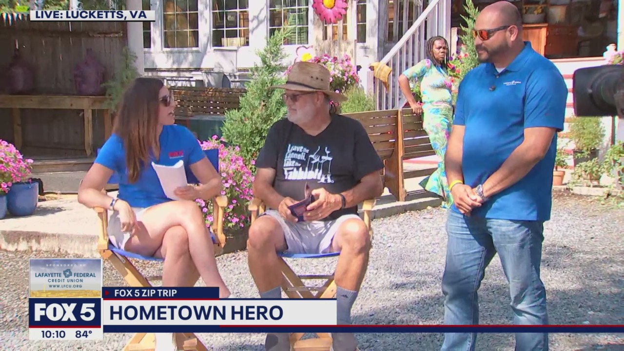 FOX 5 Zip Trip Lucketts: Hometown Hero!