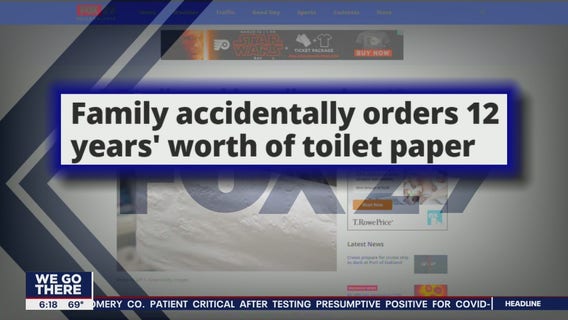 Click This: Family accidentally orders 12 years' worth of toilet paper