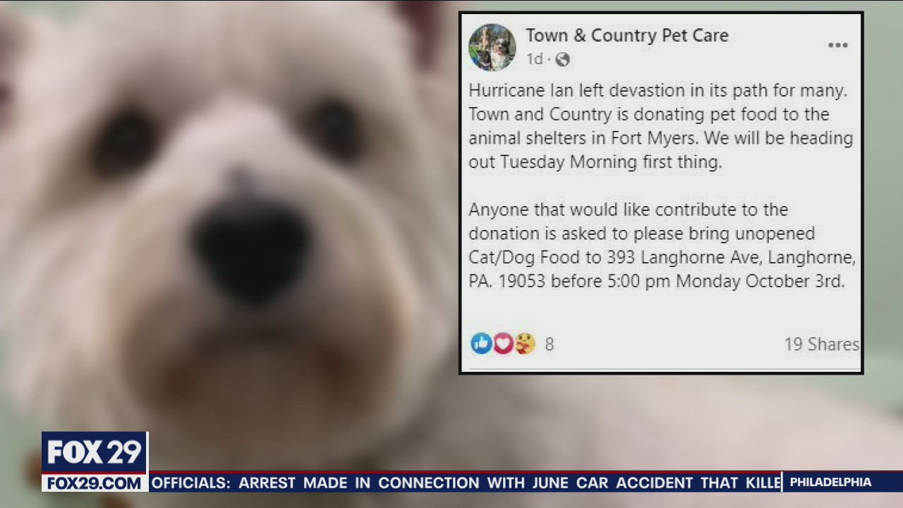 Local animal shelter asks for donations for animals in need after Hurricane Ian