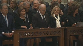 WATCH: Biden, Harris, Pence, and Bush arrive at Dick Cheney's funeral service