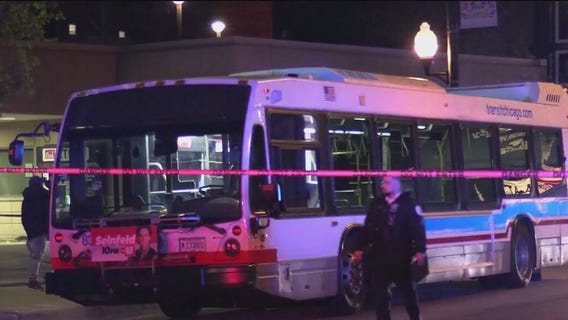2 shot on CTA bus in Portage Park