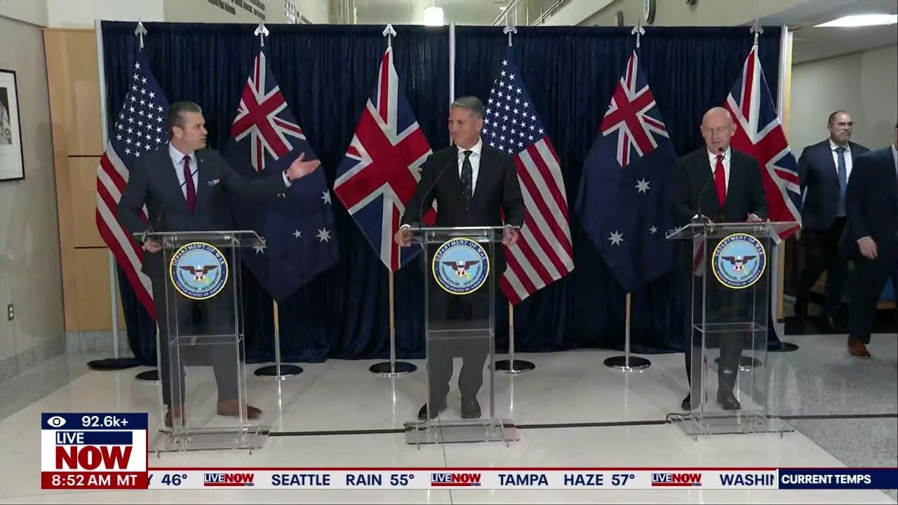 Hegseth hosts Australian, UK Defense Ministers