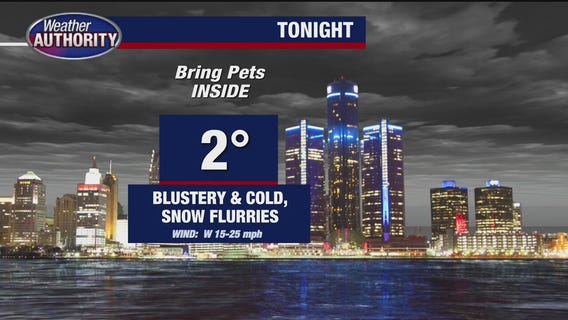 Arctic chill overnight as blast of cold hits SE Michigan