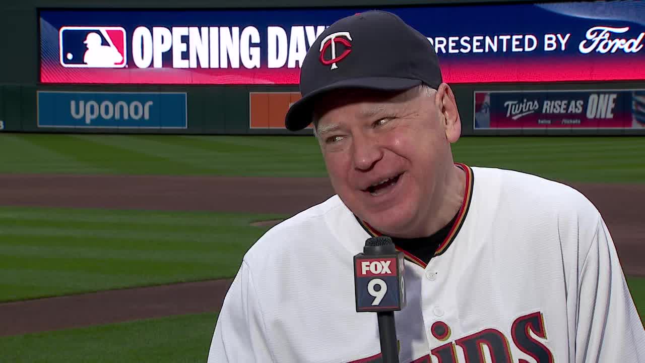 Gov. Walz talks Twins Home Opener