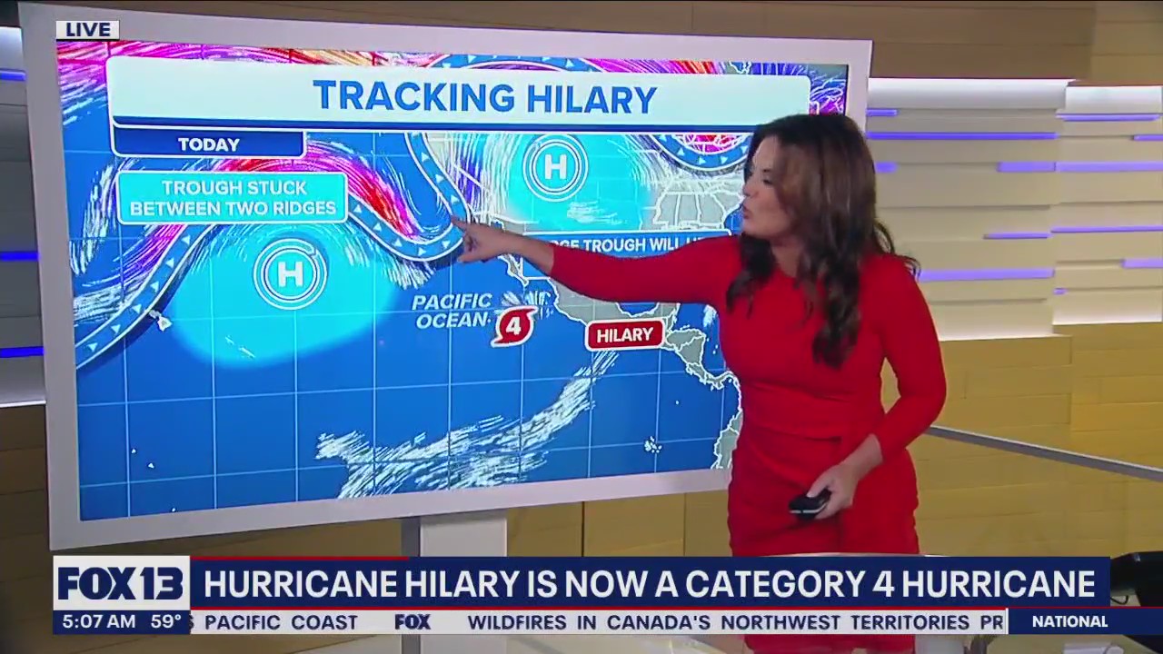 Hurricane Hilary is now a Category 4