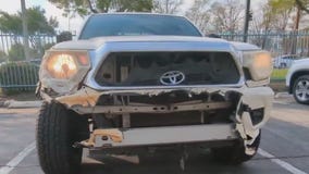 Melted Toyota Tacoma survives Eaton Fire