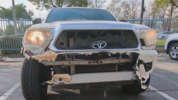 Melted Toyota Tacoma survives Eaton Fire