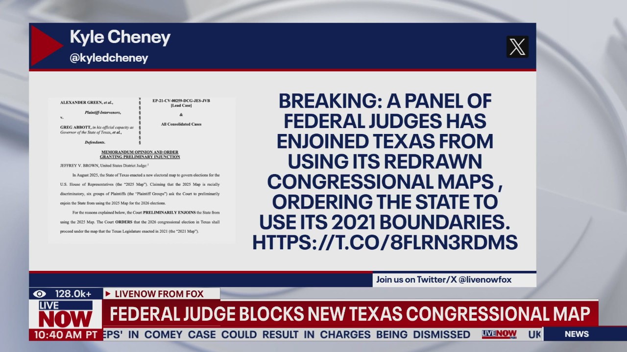 Court blocks new Texas congressional map