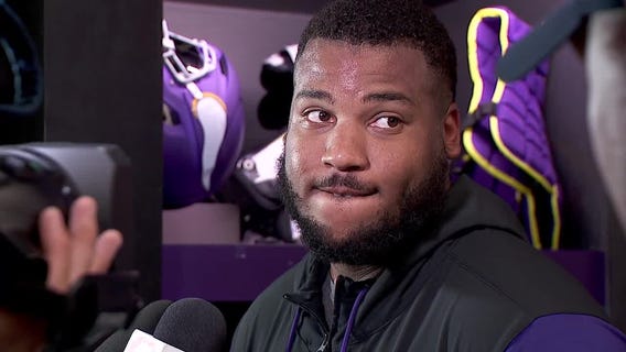 Vikings players getting ready for home opener