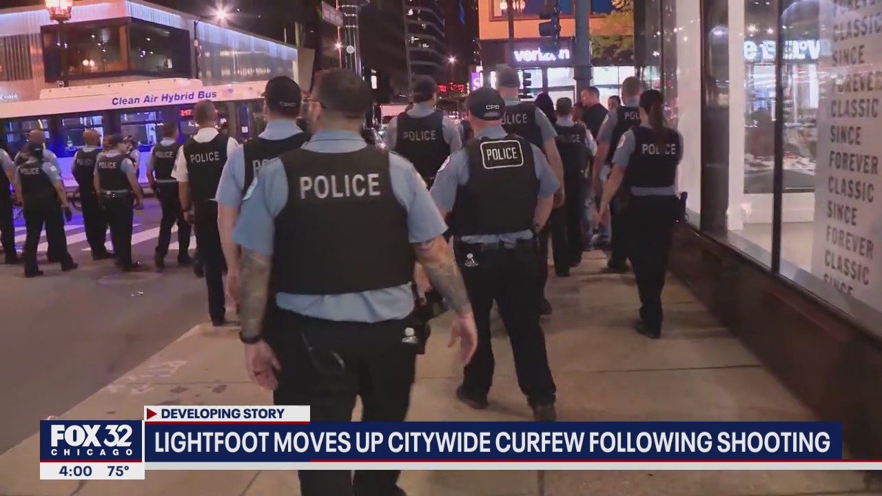 Lightfoot moves up citywide curfew following fatal shooting of teen downtown