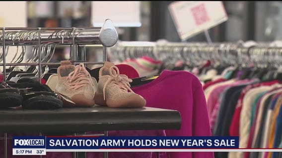Salvation army holds New Year's sale
