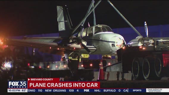 Plane lands on Interstate 95 in Brevard County, crashes into vehicles: Officials