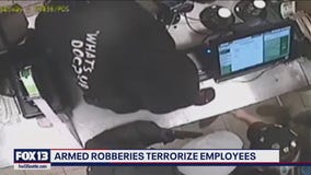 Armed robberies terrorize Seattle employees