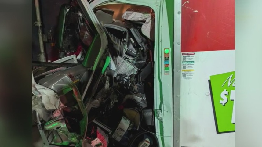 First responders rush to save man trapped in truck