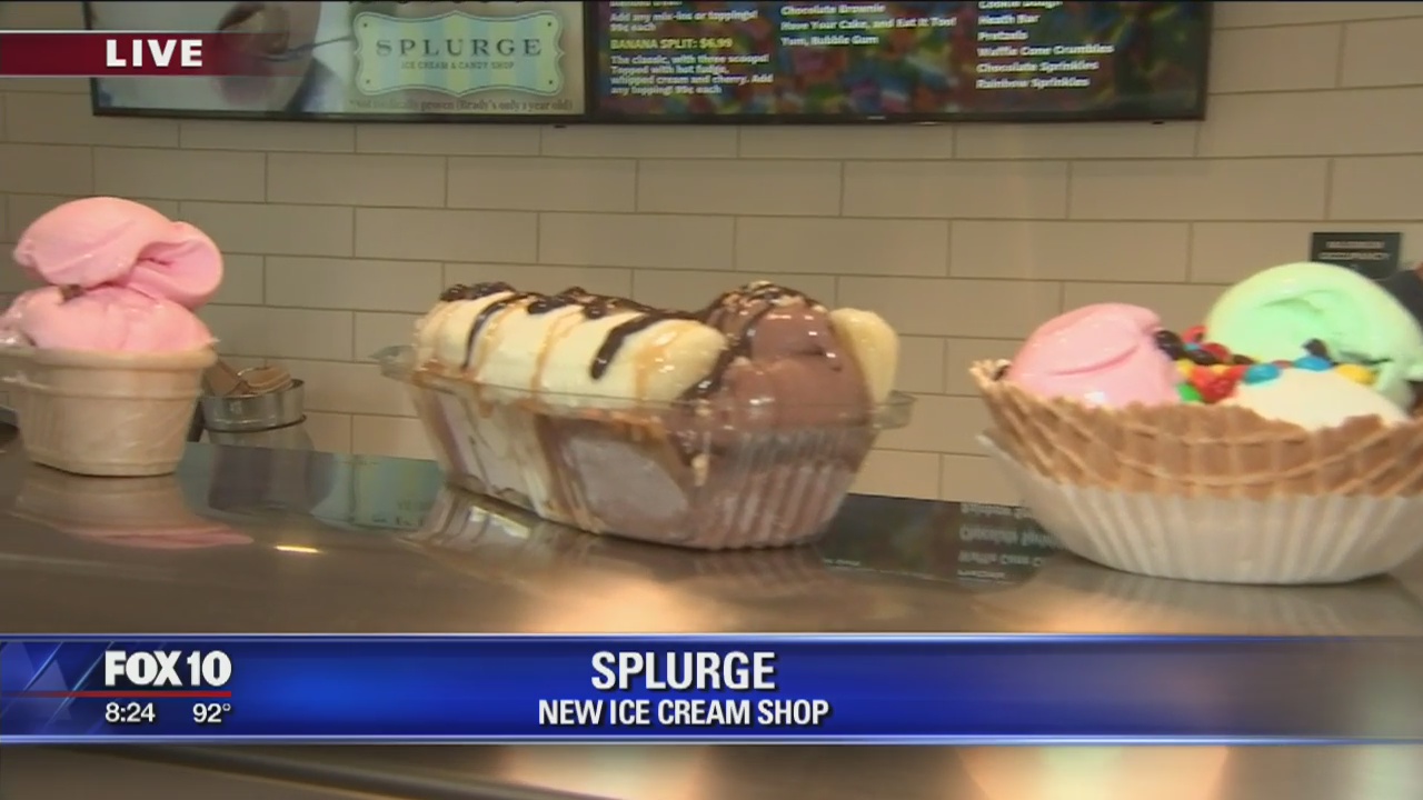 Splurge ice cream shop
