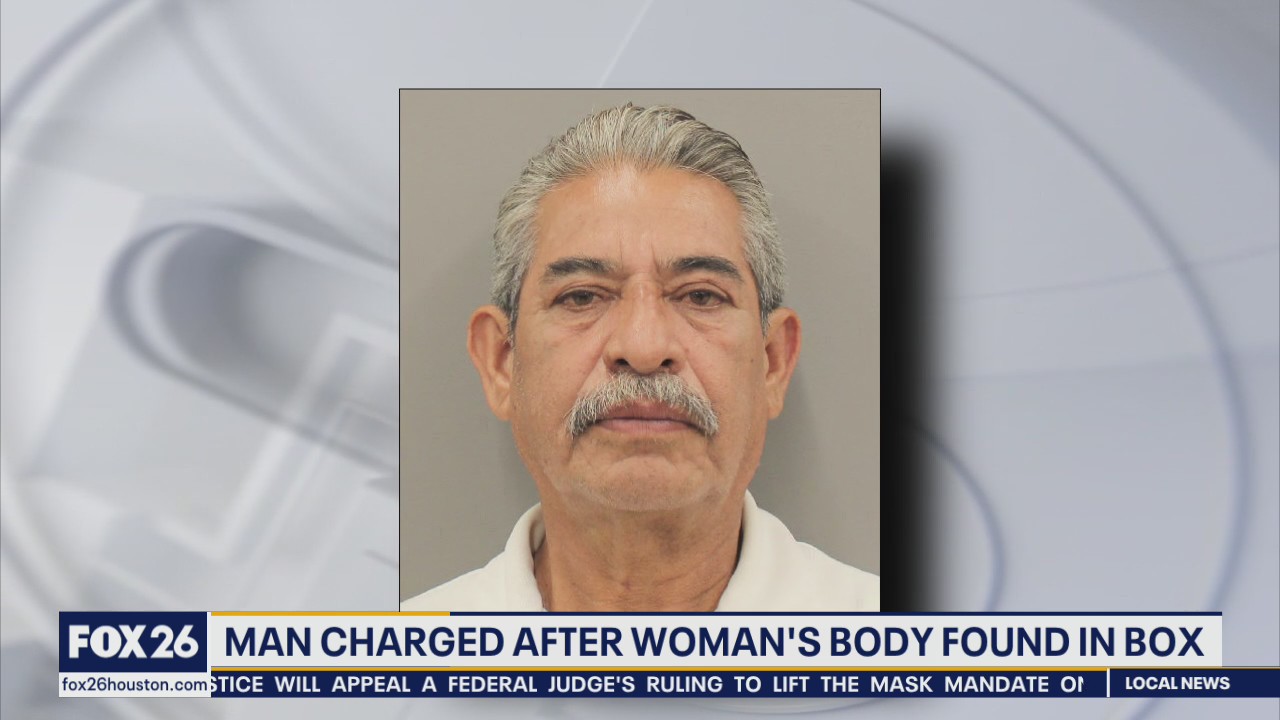 Man charged after woman's body found in box appears in court | FOX 26 ...