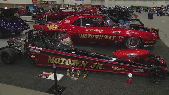 Grandfather-Grandson duo show off racecars at Autorama