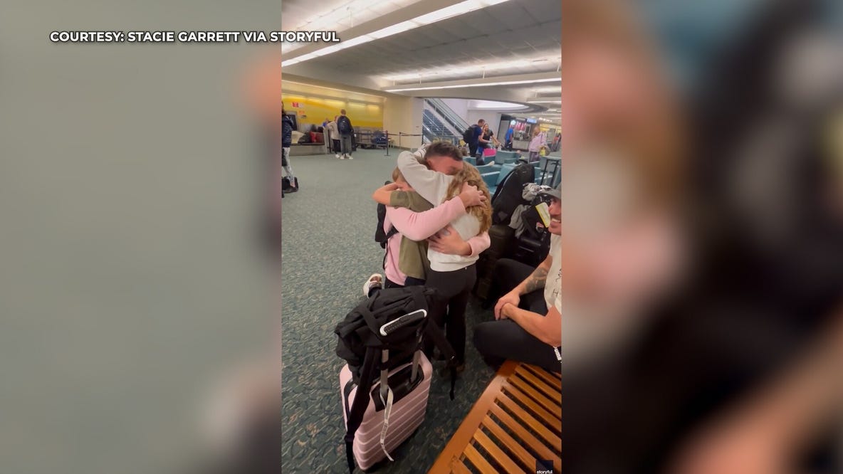 Watch: Airman surprises siblings at Orlando International Airport as early Christmas gift