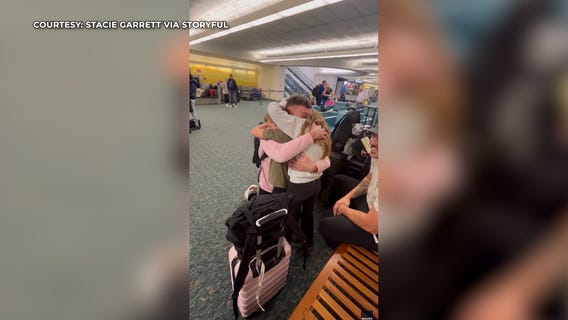 Watch: Airman surprises siblings at Orlando International Airport as early Christmas gift