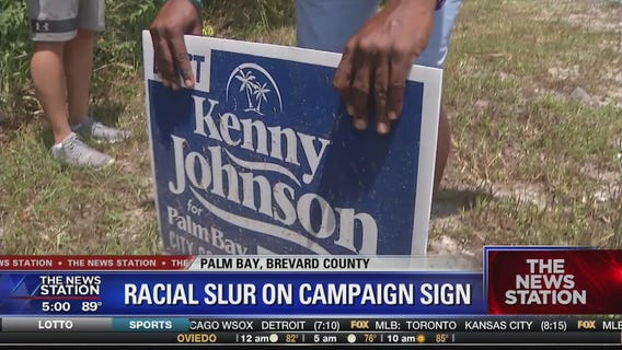 Racial slur on Brevard County campaign sign
