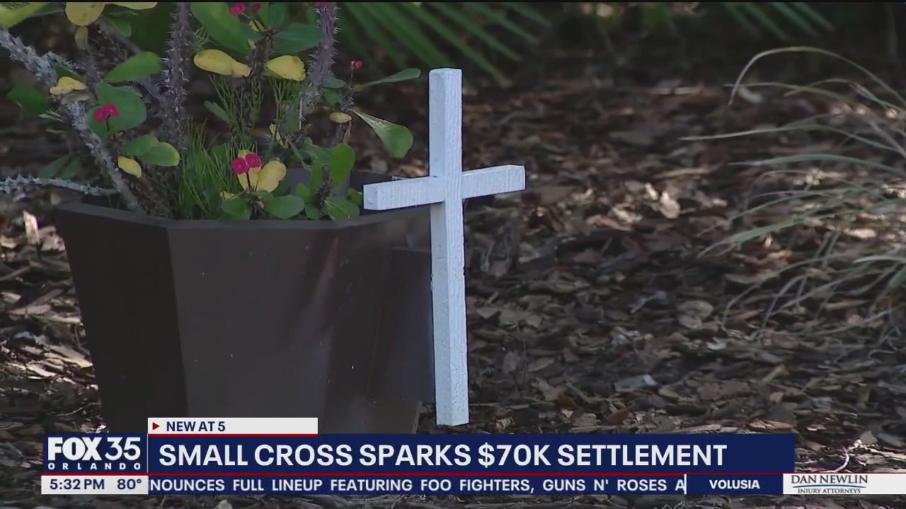 Tiny cross in Florida yard sparks yearslong legal battle