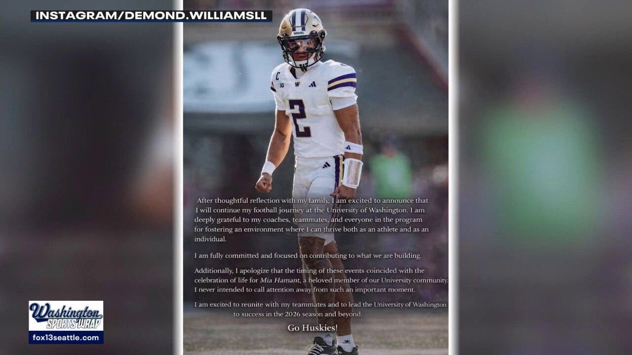 Demond Williams Jr. announces return to UW