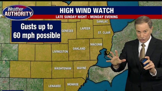 Up to two inches of rain, huge wind gusts on the horizon