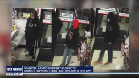 Armed robbery suspect wanted in Pierce County