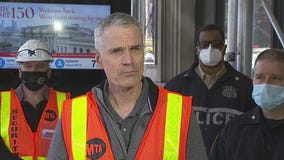 MTA press conference on Manhattan train derailment
