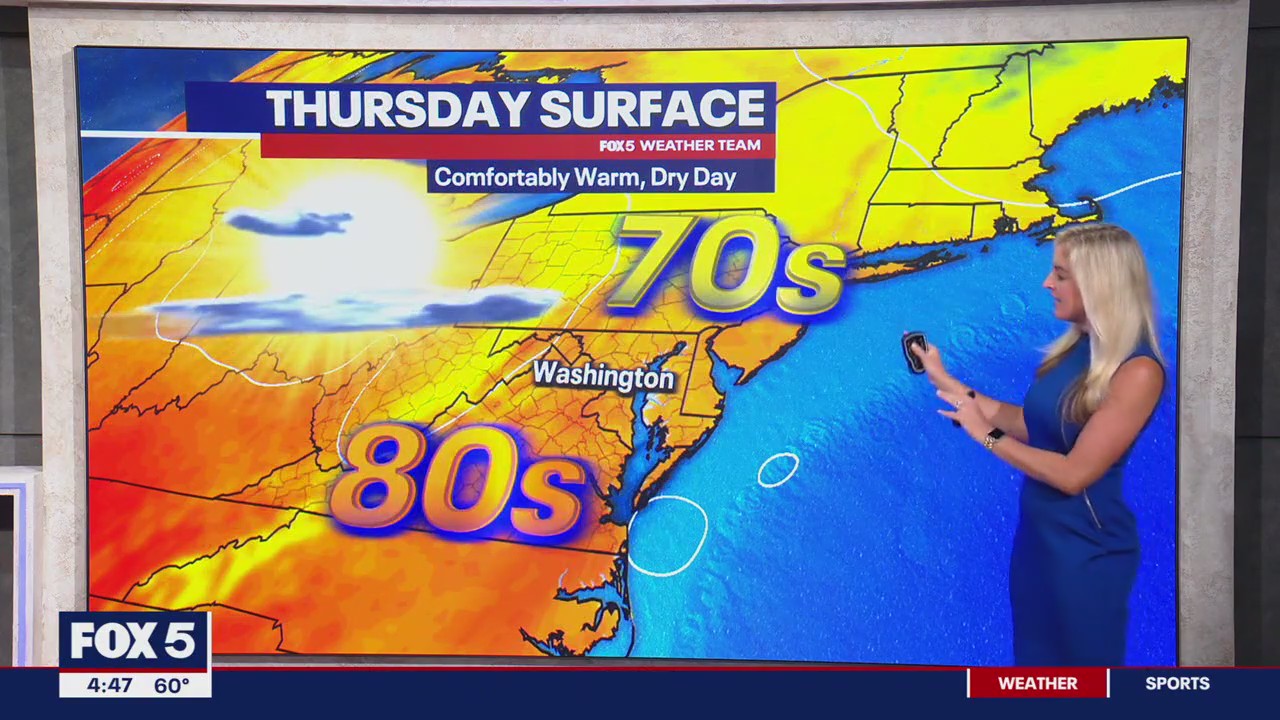 FOX 5 Weather forecast for Thursday, August 22 | FOX 5 DC
