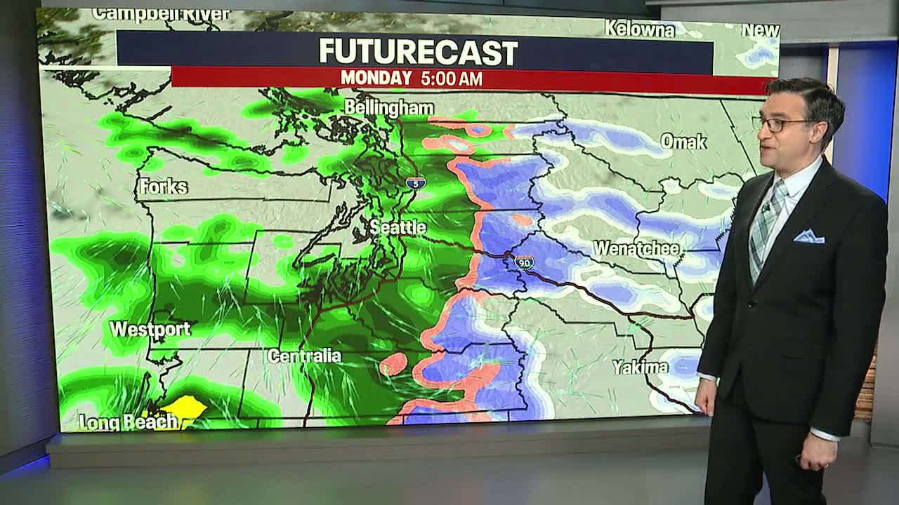 Seattle weather: Isolated showers throughout Monday