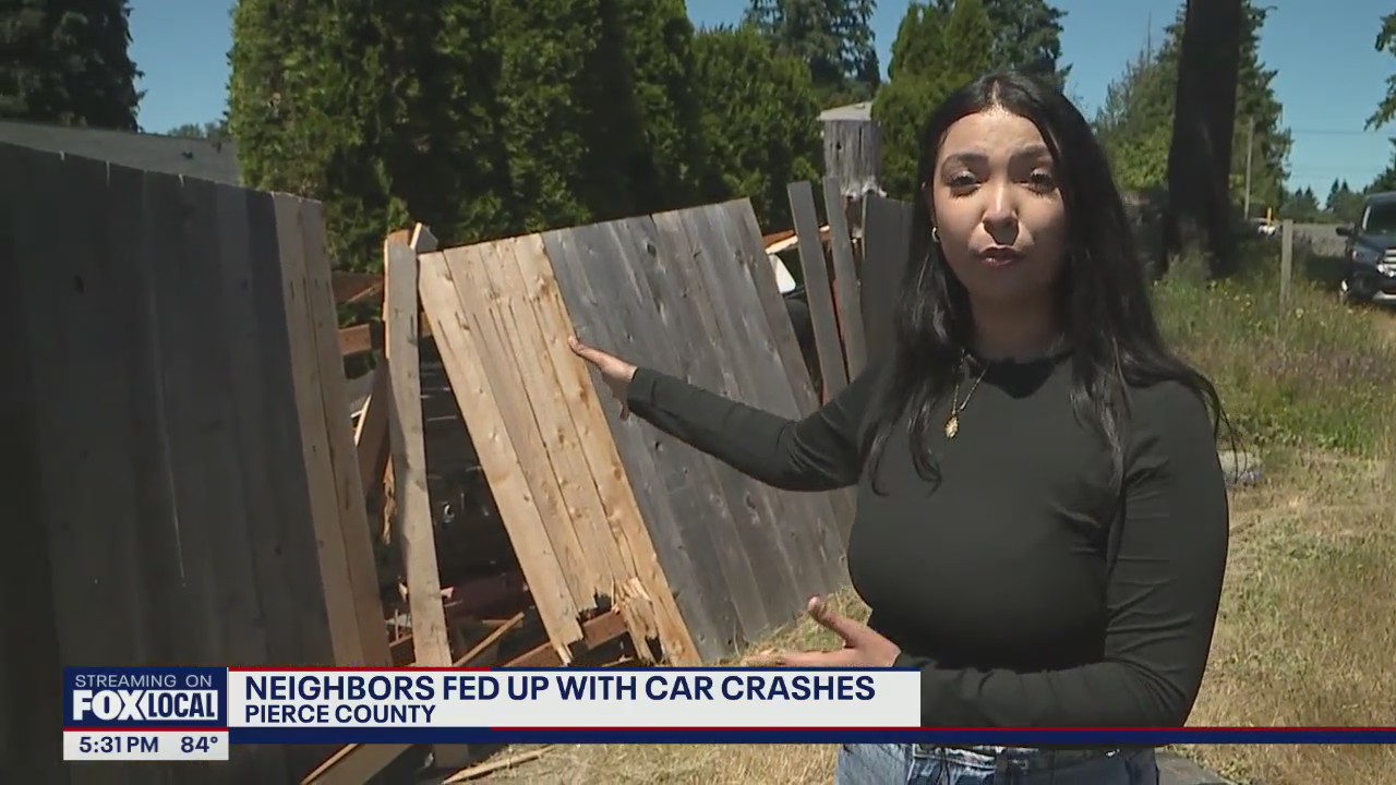 Fed Up in Pierce County: Neighbors blame construction for car crashes into homes